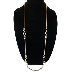 Mixed Metal Snake Chain Necklace
